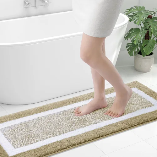 Vista 82 de OLANLY Alfombras de baño 24x16, tapetes de baño extra suaves y absorbentes de microfibra, antideslizantes, lavables a máquina, secan rápido