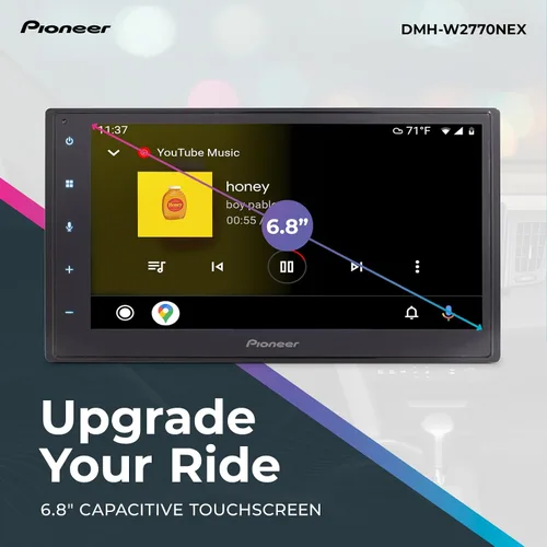 Vista 9 de Pioneer DMH-W2770NEX Estéreo de coche doble DIN con pantalla táctil capacitiva de 6,8 pulgadas Digital Multimedia Receiver, Wireless Apple CarPlay