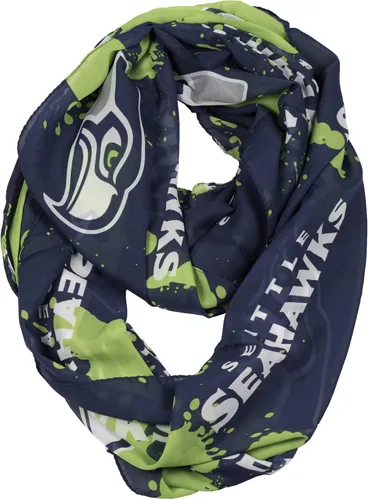 Vista 10 de Littlearth NFL unisex-adult Silky Splatter Print Infinity Scarf marino