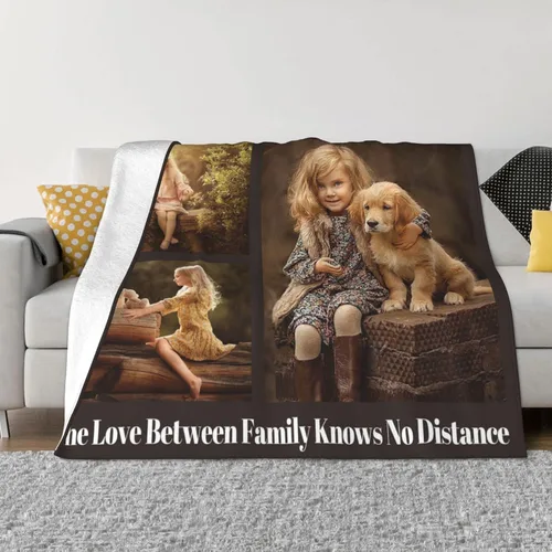 Vista 11 de Amuck - Manta personalizada con foto y texto, para sofá, cama, sofá, hogar (10 collages de fotos), 50 x 40 pulgadas