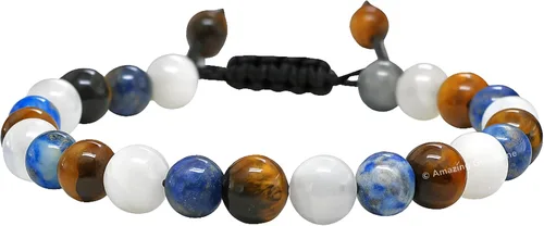 Vista 54 de Pulsera del zodiaco de cristales curativos