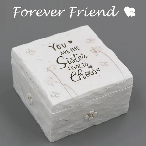 Vista 4 de BORLESTA Regalos para amigas – Regalos para amigas para mujeres, regalos de Navidad para amigos – You're the Sister I Got to Choose – Regalos