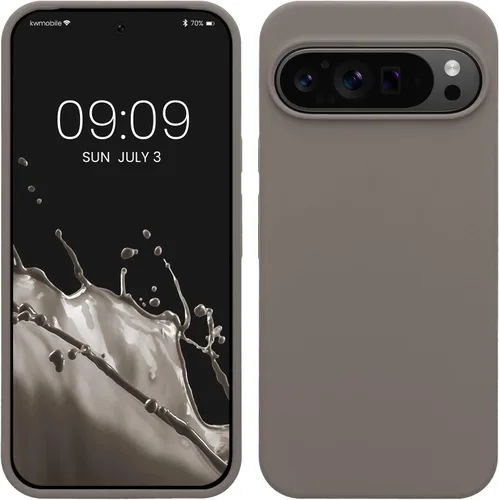 Vista 354 de kwmobile Funda Compatible con Google Pixel 6 Pro - Funda de Teléfono de Silicona TPU con Acabado Suave - Azul Caribe