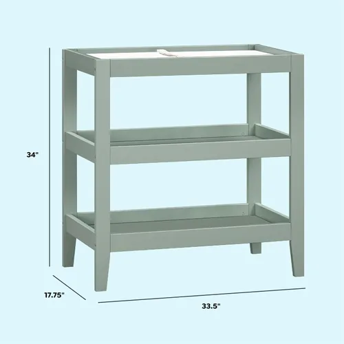 Vista 3 de Mesa cambiadora Colby de Carter's by DaVinci en salvia claro, certificado GREENGUARD Gold Savia Claro