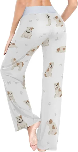 Vista 5 de vvfelixl Pantalones de pijama para mujer, yoga, pastor alemán, ropa de dormir, ejercicios, ropa de dormir