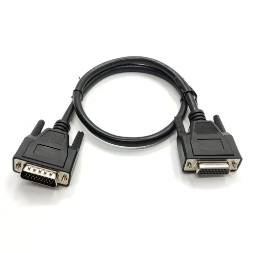 Vista 2 de D Sub 26 Pin macho a hembra recto con cable 0.5M