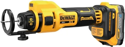 Vista 2 de DEWALT - Pistola de tornillos inalámbrica de 20V MAX y kit de recorte con 2 baterías POWERSTAK y cargador incluidos (DCK265E2)
