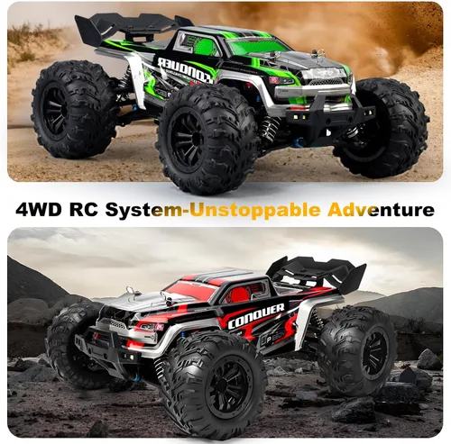 Vista 6 de Coche RC 4WD de alta velocidad a escala 1:16, camión de control remoto todoterreno de 25 MPH para adultos y adolescentes, vehículo eléctrico todo