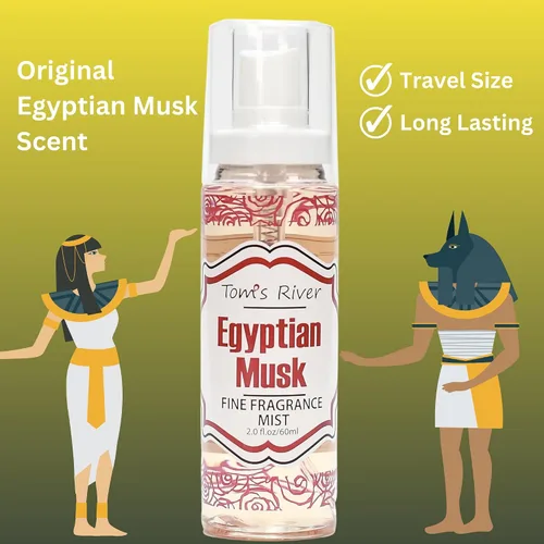 Vista 3 de Infinix Egyptian Musk - Niebla de fragancia fina, 2 onzas líquidas, spray corporal para mujeres, perfume suave y duradero para hombres y mujeres