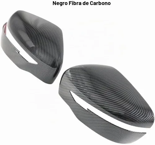Vista 8 de Funda protectora para espejo retrovisor, compatible con Nissan Navara NP300, fibra de carbono, color negro