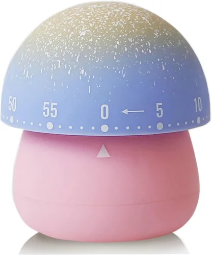 Vista 11 de Temporizador mecánico de cocina, lindo temporizador de hongos para niños, temporizador manual de cuenta regresiva de 60 minutos para aula, hogar
