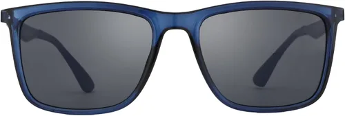 Vista 6 de ZENOTTIC Gafas de sol polarizadas para hombre, rectangular, ultraligeras, marco de fibra de carbono, protección UV400, gafas de sol clásicas C03