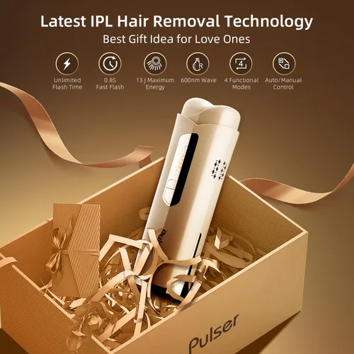 Vista 7 de Depilación IPL para hombres y mujeres. Resultado permanente con 5 niveles de energía y sistema integrado de enfriamiento de hielo para una