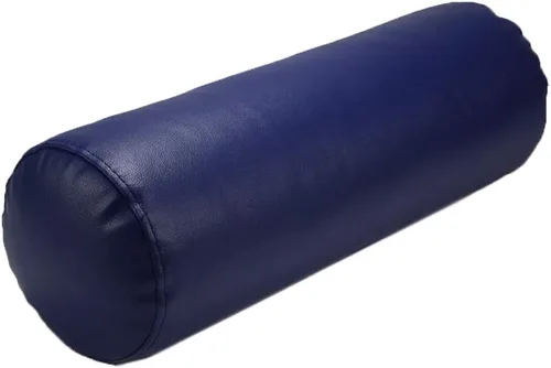 Vista 4 de Almohada larga de cuero, almohada cervical para el cuello, almohada cilíndrica decorativa, almohada redonda multifuncional para rodilla