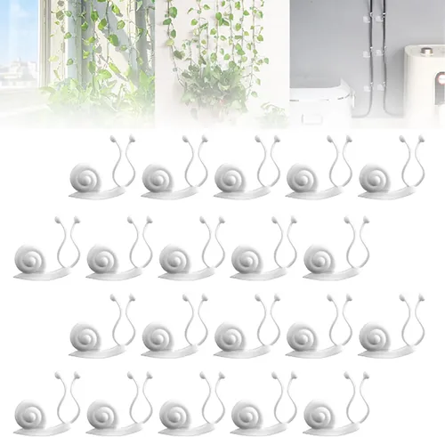 Vista 15 de Clips de pared para escalada de plantas, clips de soporte para plantas 2025, clips de jardín reutilizables, clips de soporte para plantas