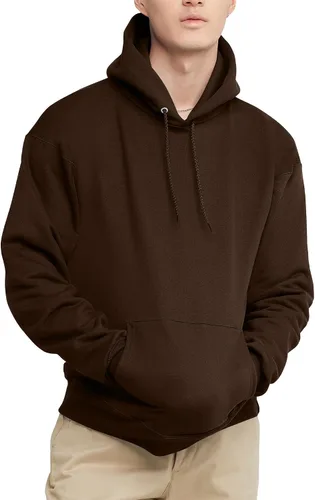 Vista 19 de Hanes Sudadera con capucha de forro polar pesado para hombre, sudadera de algodón para hombre Negro