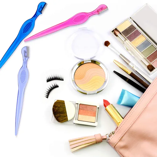 Vista 6 de 30 piezas de afeitadora Dermaplane para mujeres, afeitadora con cubierta de precisión, herramienta de dermaplaning exfoliante multiusos, depilación