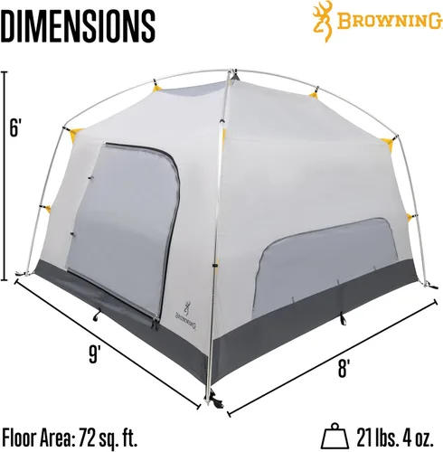 Vista 2 de Browning Camping Glacier - Tienda de campaña para 4 personas