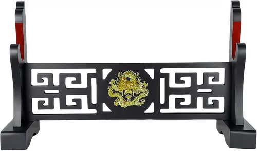 Vista 2 de Soporte acolchado para espada, soporte de terciopelo para proteger la espada, Katana Genji, hoja samurái japonesa Gladius Templar, soporte medieval