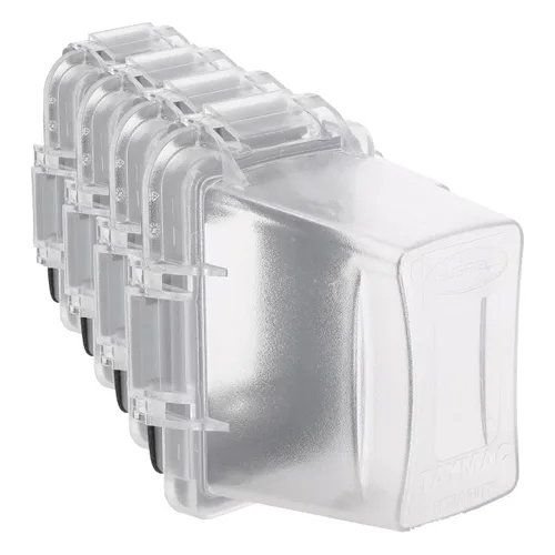 Vista 17 de TayMac MM720C Bell - Cubierta profunda de 1 banda, no metálica, resistente a la intemperie, en uso, transparente