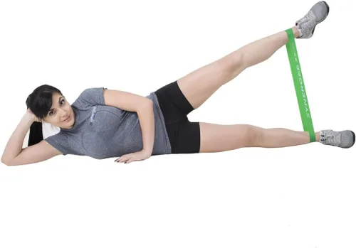 Vista 6 de Synergee Mini bandas de resistencia para ejercicio físico que funcionan mejor cuando entrenas en casa o en el gimnasio