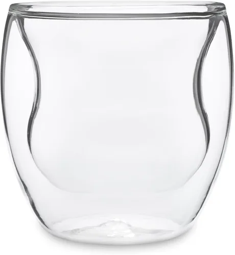 Vista 7 de Curva Artisan Series - Vasos y vasos de doble pared, juego de 4 vasos únicos de 8 onzas con aislamiento térmico