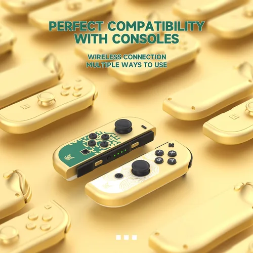 Vista 6 de BEYUSA Joy Con Controller Compatible for Switch, Wireless Replacement for Switch Joycon, Left and Right Switch Controllers Joycon Support Dual