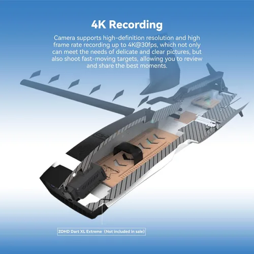 Vista 3 de RunCam Cámara de acción 6 4K FPV, mini cámara de video HD con WiFi EIS y GyroFlow HDMI PWM compatible con RC Plane Airplane Rocket RC Car FPV Drone