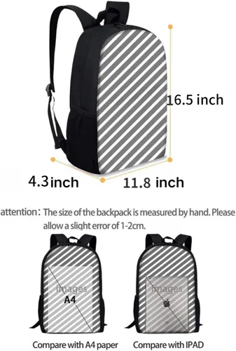 Vista 7 de Linda mochila para mujeres y hombres, diseño Kawaii Y2K moderno colorido Harajuku senderismo mochila de viaje mochila estética mochila, Estrella