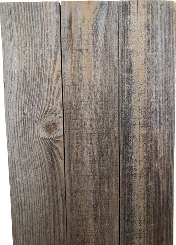 Vista 7 de Letrero de madera rústica envejecida DIY en blanco (gris envejecido, 11"x36")