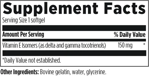 Vista 5 de Designs for Health Annatto-E 150mg Tocotrienoles - Suplemento complejo de vitamina E DeltaGold con tocotrienoles Delta + Gamma - Cardiovascular