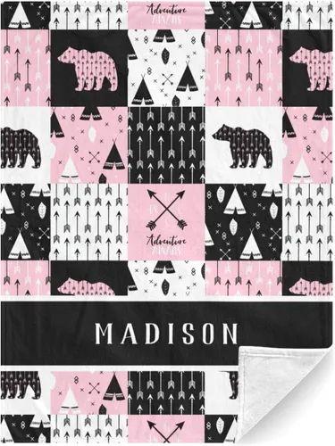 Vista 17 de Manta de bebé personalizada para niños y niñas, manta de bebé personalizada con nombre, regalos personalizados para baby shower, mantas recibidoras