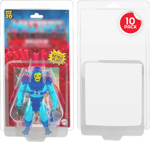 Vista 20 de EVORETRO Caja de exhibición y protector para figuras de acción Compatible con Star Wars, Marvel Legends y GI Joe (con tarjeta) Figura de 3.75