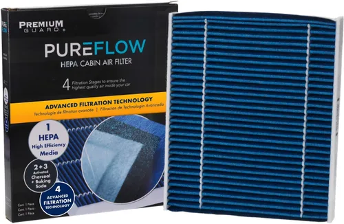 Vista 2 de Filtro de aire de cabina HEPA PureFlow PC99153HX Compatible con BMW X6 2018-14, X5 2018-07