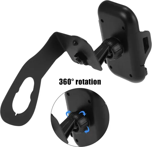 Vista 6 de X AUTOHAUX Soporte de teléfono multifuncional de 360 grados, soporte de radio, perno en soporte organizador de soporte para Jeep Wrangler JK JKU