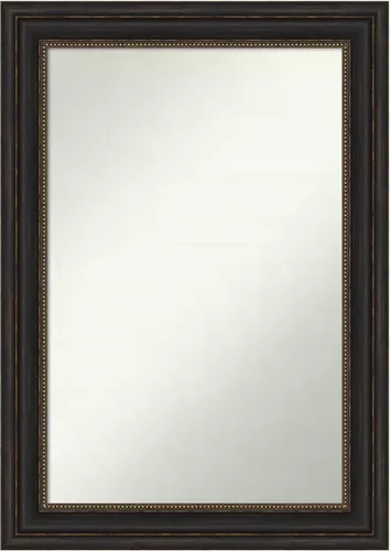 Vista 950 de Amanti Art Espejo de pared personalizado no biselado (25 x 25 pulgadas), marco de bronce acentuado, varios tamaños personalizados, espejo de baño