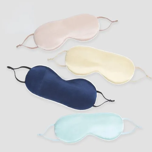 Vista 2 de Máscara de ojos de seda con terapia caliente/fría para el cuidado de los ojos y el sueño