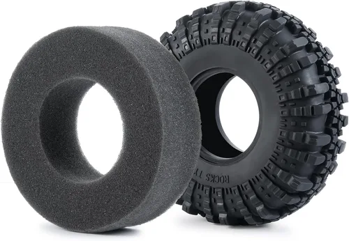 Vista 9 de RC-Hub - 4 neumáticos de goma de 2,2 pulgadas con espuma para 1/10 Axial Wraith 90048 90053