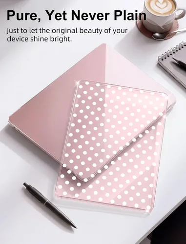 Vista 5 de Seorsok Funda compatible con MacBook Neo de 13 pulgadas, modelo A3404 de versión 2026 con chip A18 Pro, funda rígida de plástico transparente