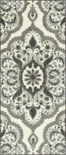 Vista 58 de Maples Rugs Vivian Medallion - Alfombra de área, fabricada en Estados Unidos, lavable, antideslizante, alfombra de interior para cocina, entrada