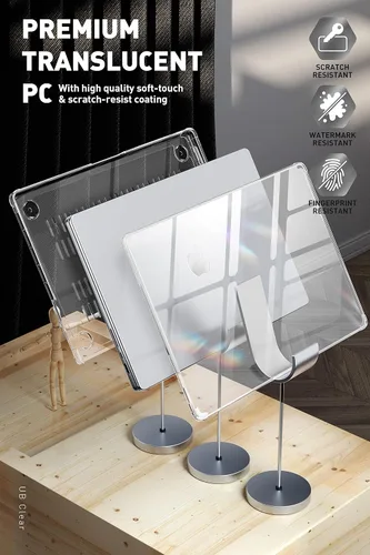 Vista 6 de SUPCASE Funda para MacBook Pro de 16 pulgadas versión 2021-2026 (Unicorn Beetle Clear), M5/M4/M3/M2/M1 Pro/Max Chip [antiarañazos] Funda delgada