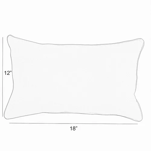 Vista 5 de Sorra Home Sunbrella - Juego de 2 almohadas lumbares para interiores y exteriores, 12 x 18 pulgadas, lona color marfil natural y lona negra