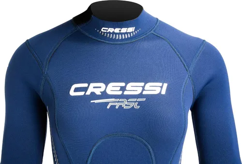 Vista 5 de Cressi Traje de neopreno completo para mujer con cremallera trasera para buceo y actividades acuáticas - Rápido 0.118 in: diseñado en Italia