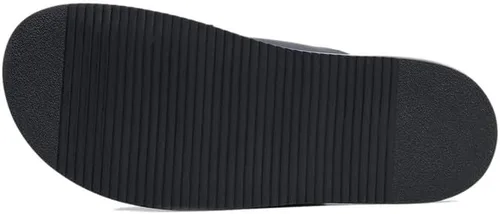 Vista 4 de Marrkesh - Pantuflas cómodas de cuero para hombre Plantilla acolchada y suela de goma duradera