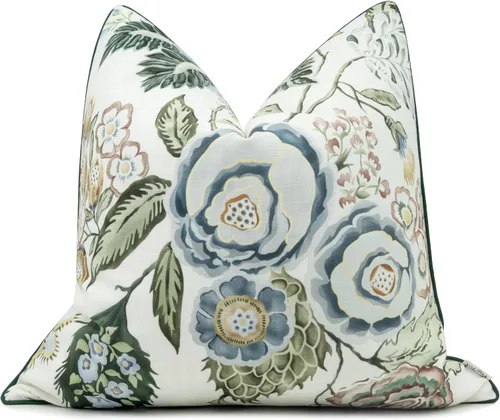 Vista 13 de Funda de almohada vintage con estampado floral de rosas de 20 x 20 pulgadas Avleen Floral