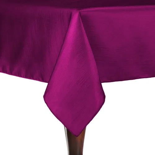Vista 20 de Ultimate Textile - Paquete de 2 manteles rectangulares reversibles de satén Shantung - Majestic - Mantel rectangular de 60 x 108 pulgadas