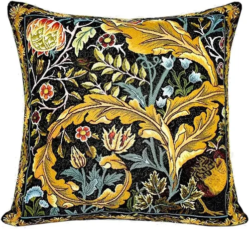 Vista 29 de STP GOODS Almohada de tapiz, almohada decorativa, decoración bohemia perfecta para sofá, sala de estar, dormitorio, cojín de sofá de 18 x 18