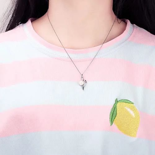 Vista 6 de Colgantes trenzados para joyería de perlas de plata esterlina, diseño colgante de montaje para joyería de moda, Metal, Circonita Cúbica