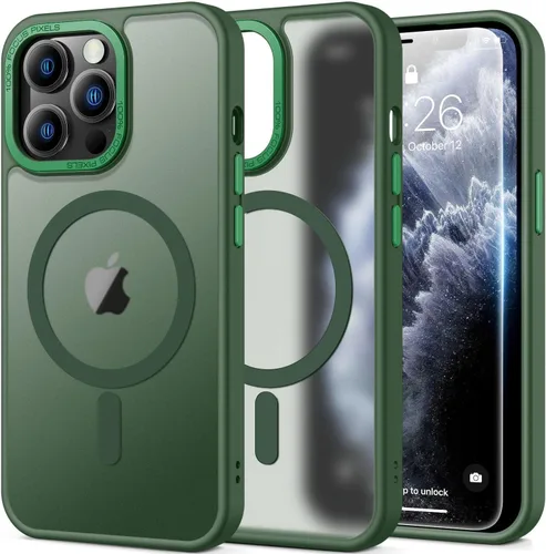 Vista 38 de SEXYMOM Funda magnética para iPhone 11 con protector de pantalla, compatible con carga inalámbrica, prueba de caídas de grado militar de 21 pies, a