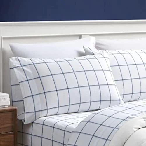 Vista 21 de Nautica - Sábanas, juego de ropa de cama de percal de algodón con funda de almohada a juego, vigorizante y fresco, bolsillo profundo